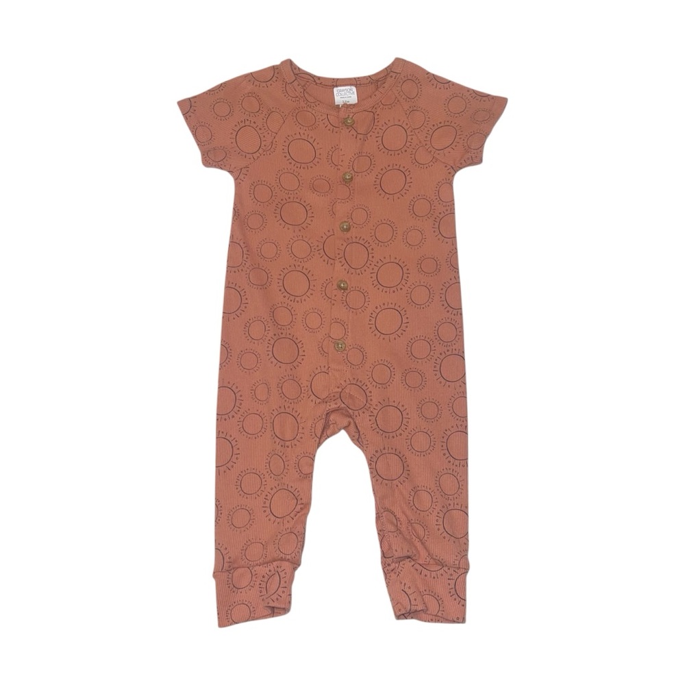 Grayson Collective Gender Neutral Size 12 Months Robbed Jumpsuit Romper Rust GUC